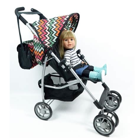 Shop New York Doll Collection Swivel Wheel Doll Stroller With Free