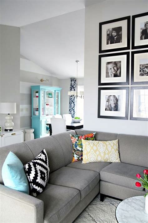 Grey Blue Living Room Decor Fisica4 Jsantaella70