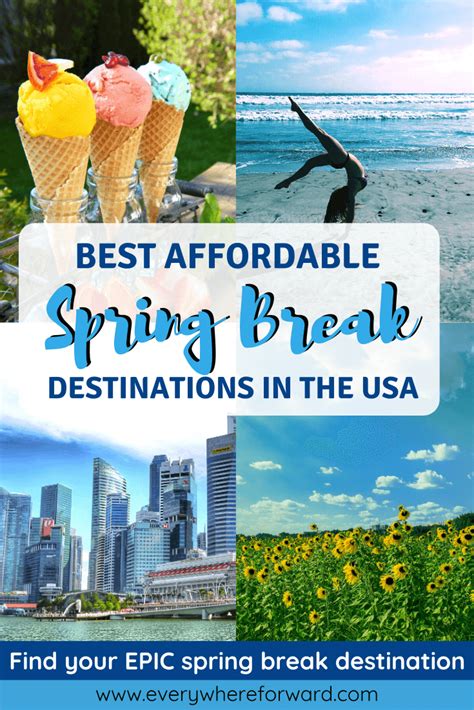 Afforadable College Spring Break Destinations Includes Spring Brea