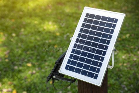 Panel Of Solar Cells Generating Electricity Using Solar Energy