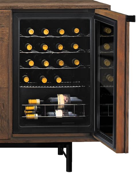 Loire American Oak Wine Credenza with Integrated Wine Coolers | Integrated wine cooler, Wine ...