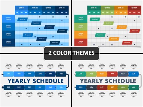 Yearly Schedule Powerpoint Template Ppt Slides