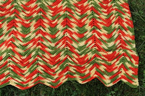 Huge Crochet Afghan Bedspread Hippie Vintage Indian Blanket Southwest