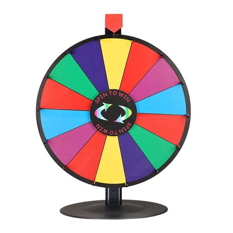 Winspin 18 Tabletop Editable Color Spinning Prize Wheel 14 Slot Game