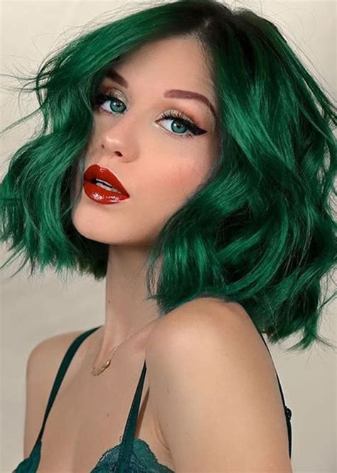 Brightest Green Hair Colors To Show Off In Year 2020 Stylezco