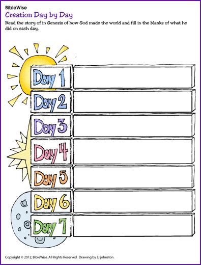 Creation Day by Day | Sunday school | Pinterest
