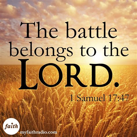 The Battle Belongs To The Lord Scripture Verses