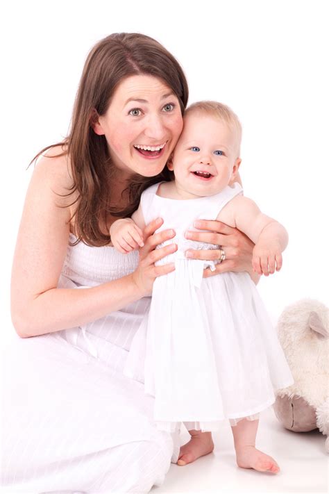 Mother And Baby Smiling Free Stock Photo Public Domain Pictures