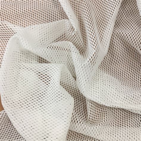 White Mesh Fabric 50 Cm Etsy Uk