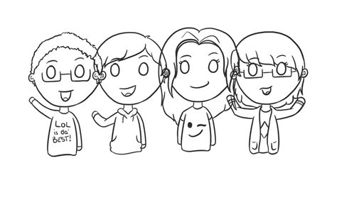 Renlio Group Commission Lineart By Squishybooo On Deviantart