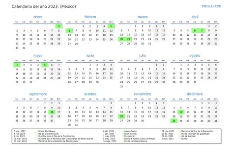 Calendario 2023 Días Festivos México Get Calendar 2023 Update