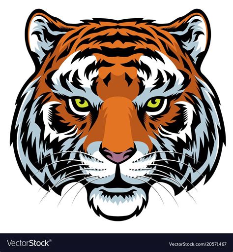 Tiger Face Drawing Art Tigre Logo Set Logo Graphic Design