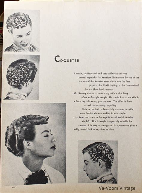 6 Pin Curl Setting And Styling Patterns From The 1950s Pin Curls