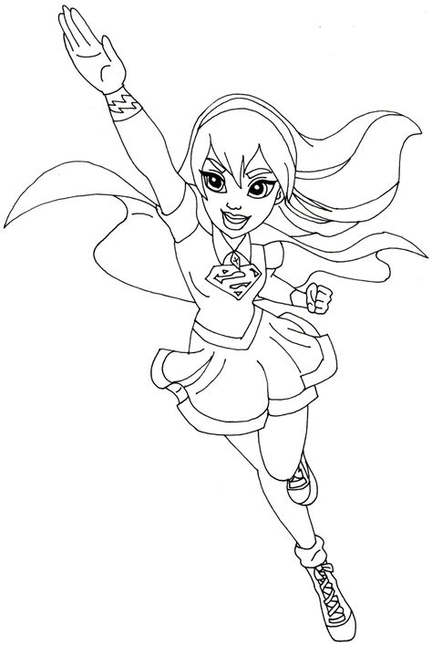 Dc super hero girls follows the adventures of teenage versions of wonder woman supergirl bumblebee batgirl zatanna and jessica cruz who are students at metropolis high school. Lego Supergirl Pages Coloring Pages