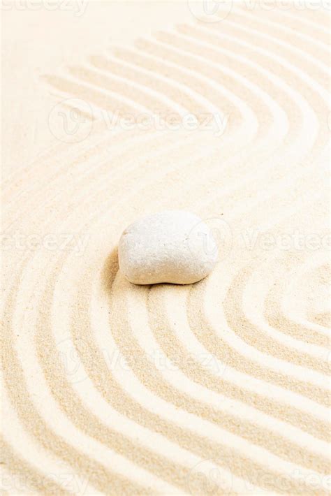 Japanese Zen Stone Garden Relaxation Meditation Simplicity And
