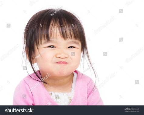 Asia Little Girl Making Funny Face Stock Photo 185098445 Shutterstock