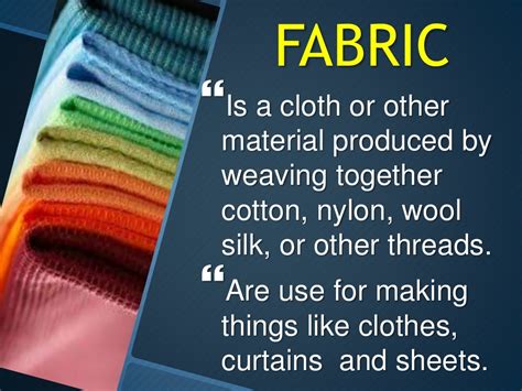 Types And Properties Of Fabric