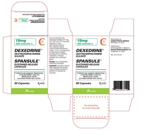 Dexedrine Spansule Dextroamphetamine Sulfate Capsule Extended Release