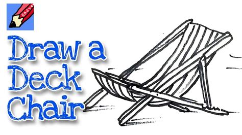 How To Draw A Deck Chair Real Easy For Kids And Beginners Youtube
