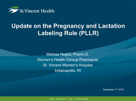 Update On The Pregnancy And Lactation Labeling Rule