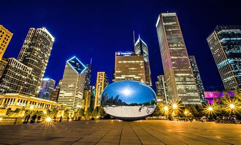 Chicago Bean Night And Day Photograph By Raf Winterpacht