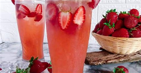 10 Resepi Jus Strawberry Yang Sedap Dan Mudah Oleh Komuniti Cookpad