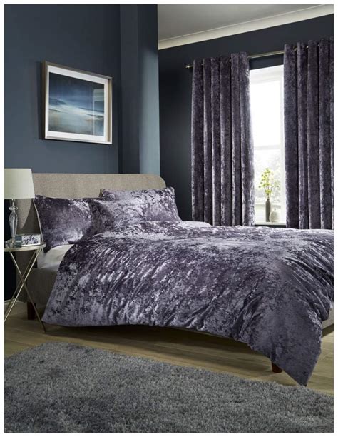 Hendem® Crushed Velvet Quilt Covers Modern Duvet Cover Bedding Set With