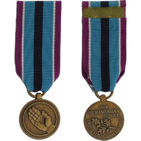 Armed Forces Humanitarian Service Medal Miniature Rank And Insignia