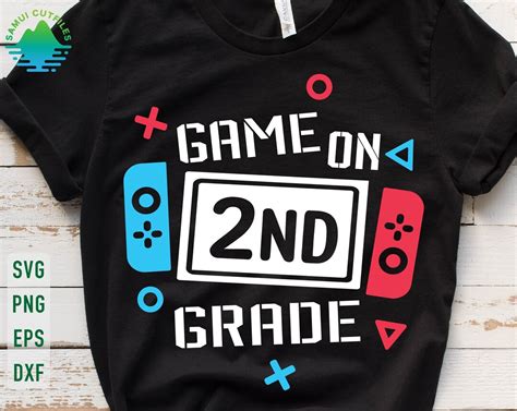 Game On 2nd Grade Svg Second Grade Svg Gamer Back To School Etsy
