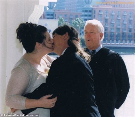 Awkward Wedding Pictures Reveal Moment Couples Embrace For The First
