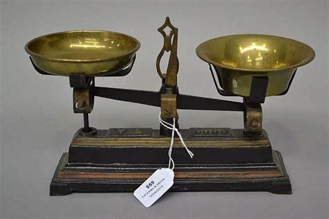 Antique French Vl Scales 17cm X 28cm Scales Sundries