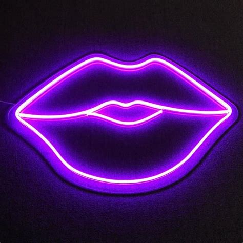 Choose from hundreds of free colors wallpapers. Lips neon sign. custom led neon sign in 2020 | Purple ...