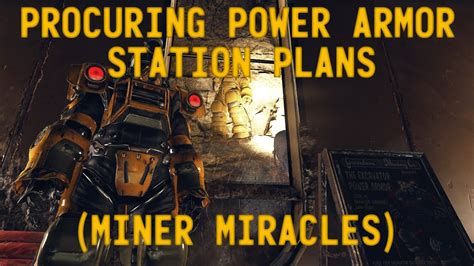 Fallout 76 Procuring The Power Armor Stations Plans Youtube