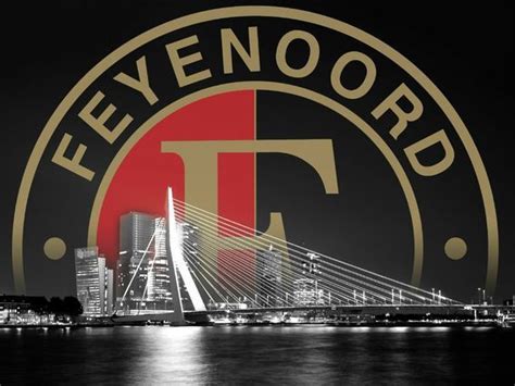De club is er van overtuigd dat er geen sprake is van een eenvoudige. Feyenoord logo en de Erasmusbrug van Feyenoord ...