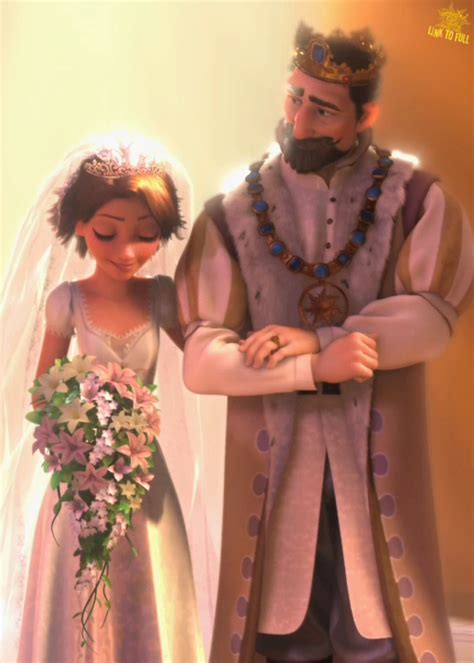Rapunzel On Her Wedding Day With Her Father ♥ Disney Tangled Disney