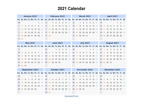 2021 Calendar By Week Number Excel Best Calendar Example