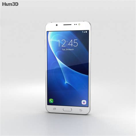 Samsung Galaxy J7 2016 White 3d Model Electronics On Hum3d