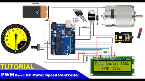 How To Make A Pwm Dc Motor Speed Controller Rpm Counter Using Arduino