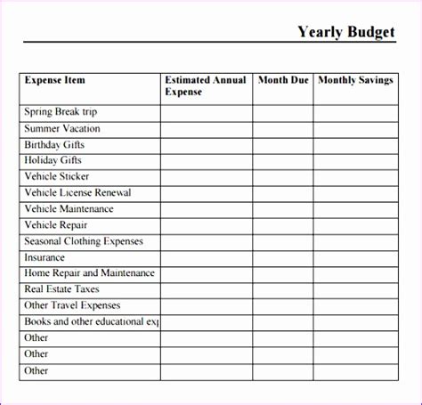 11 Household Excel Budget Template Excel Templates