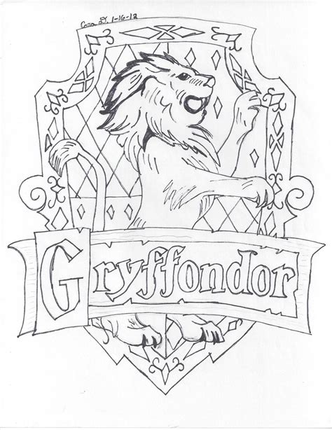 550x700 gryffindor crest coloring page harry potter hogwarts. Hogwarts Houses Coloring Pages at GetColorings.com | Free ...