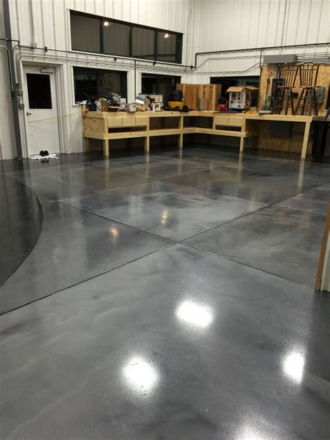 Metallic Epoxy Floor Coatings With Epoxy Grout Lines By Sierra Concrete