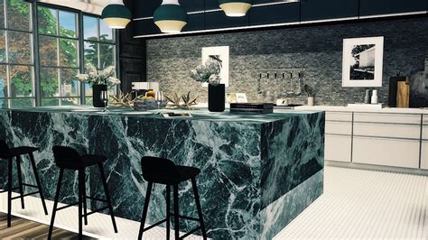 Sims4sisters — Pyschen Tingelingelater Marble Kitchen