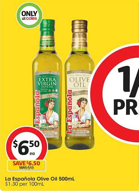 La Española Olive Oil Offer At Coles