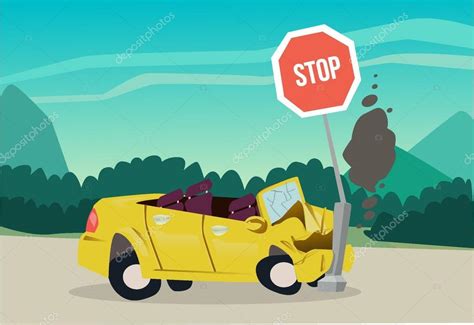 the accident on the road stock vector image by ©mbaldenkova 63652969