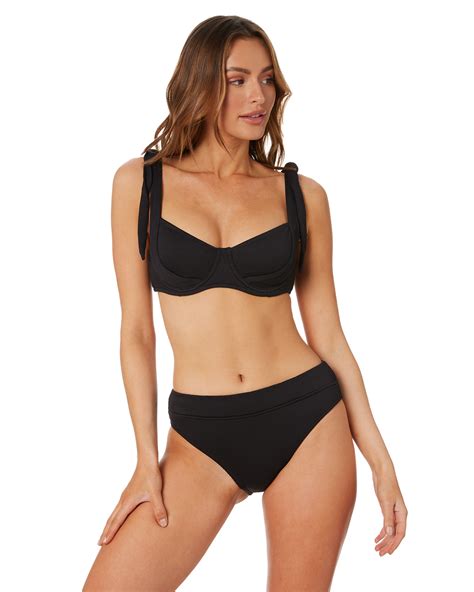 Having trouble figuring your band size? Zulu And Zephyr Equinox Bra Cup Bikini - Black | SurfStitch