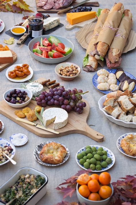 Picnic table is built using only 2×6's and 2×4's. Fall Picnic Sunday Supper Table and Dish - TableandDish
