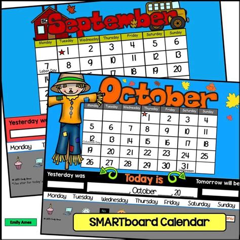 Smart Board Calendar And Common Core Activities Kindergarten First