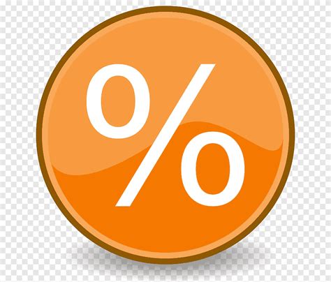 Percentage Percent Sign Symbol Percentage Orange Number Png Pngegg