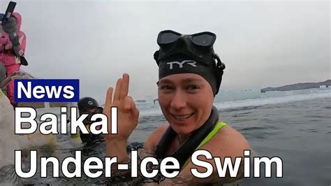 Russian Swimmer Claims World Record In Baikal Under Ice Swim The