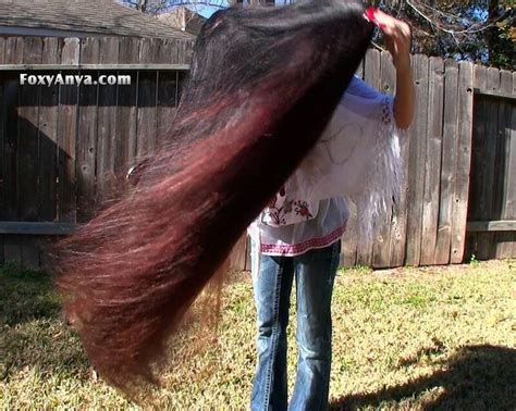 Foxy Anya Long Hair Styles Super Long Hair Extremely Long Hair